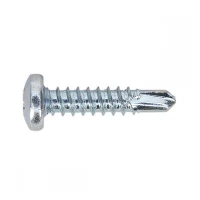 Sealey SDPH4219 Self-Drilling Screw 4.2 X 19Mm Pan Head Phillips Zinc Pack Of 100