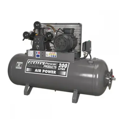 Sealey SAC32055B Air Compressor 200L Belt Drive 5.5Hp 3Ph