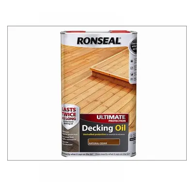 Ronseal 37298 Ultimate Protection Decking Oil Natural Cedar 5 Litre