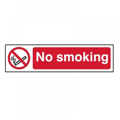 Scan 5050 No Smoking - Pvc Sign 200 X 50Mm