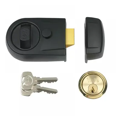 Yale Locks P-Y3-BL-PB-60 Y3 Nightlatch Modern 60Mm Backset Black Finish Visi