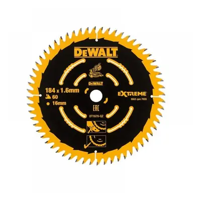 Dewalt DT1670-QZ Cordless Mitre Saw Blade For Dcs365 184 X 16Mm X 60T