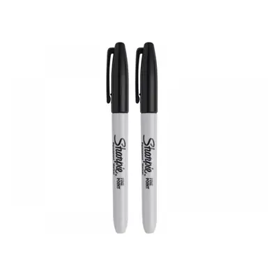 Sharpie® 1985860 Fine Tip Permanent Marker Black (Pack 2)