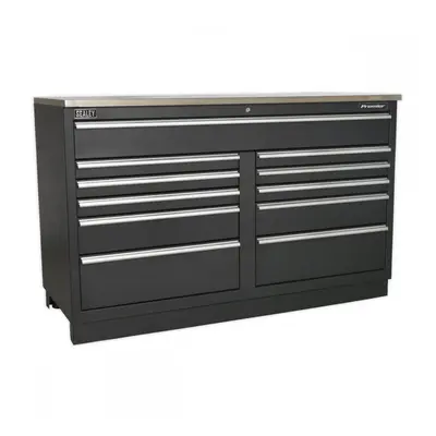 Sealey APMS04 Modular Floor Cabinet 11 Drawer 1550Mm Heavy-Duty