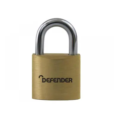 Defender DFBP2T Brass Padlock Twin Pack 20Mm