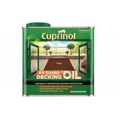 Cuprinol 5380727 Uv Guard Decking Oil Teak 2.5 Litre