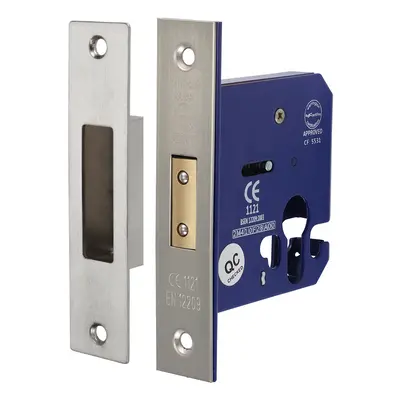 Timco 675955 Euro Deadlock - Satin Nickel 78Mm Box 1