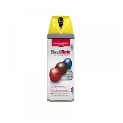 Plastikote 021104 Twist & Spray Gloss New Yellow 400Ml