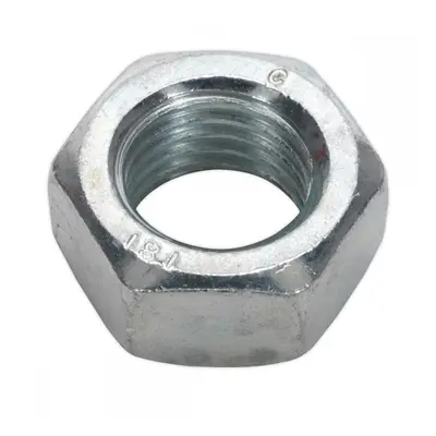 Sealey SN20 Steel Nut Din 934 - M20 Zinc Pack Of 10