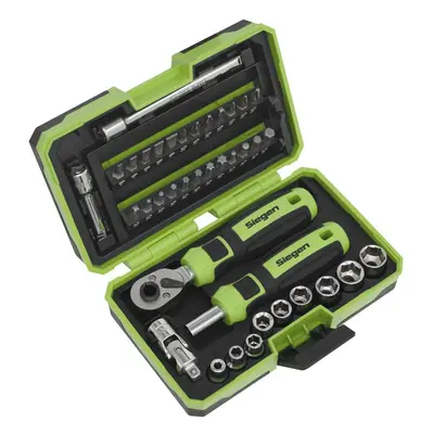 Sealey S01255 Socket & Bit Set 38Pc 1/4inSq Drive