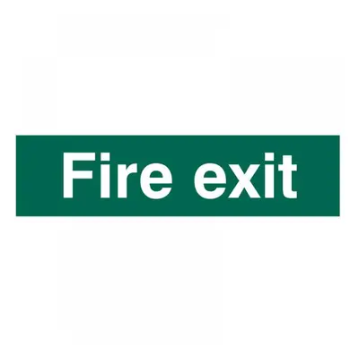 Scan 5204 Fire Exit Text Only - Pvc Sign 200 X 50Mm