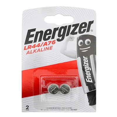 Energizer ENR083071 Alkaline A76/Lr44 Coin Battery Lr44/A76 Pack 2