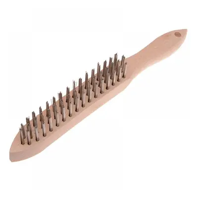 Faithfull 680/S3 Heavy-Duty Stainless Steel Scratch Brush - 3 Row