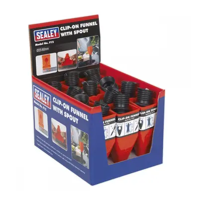 Sealey F12 Clip-On Funnel With Spout - Display Box Of 12