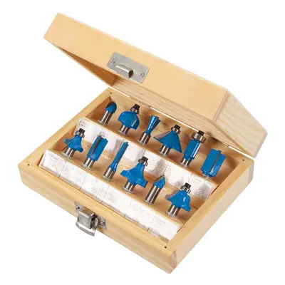 Silverline 251678 8Mm Tct Router Bit Set 12Pce 8Mm Each 1