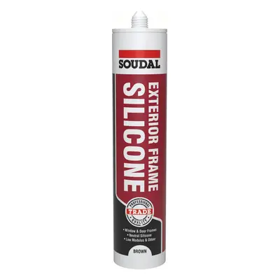 Soudal Exterior Frame Silicone Brown 270Ml cartridge 12