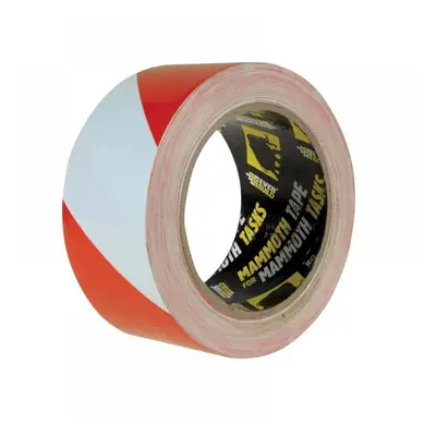 Everbuild Sika 488638 Pvc Hazard Tape Red / White 50Mm X 33M