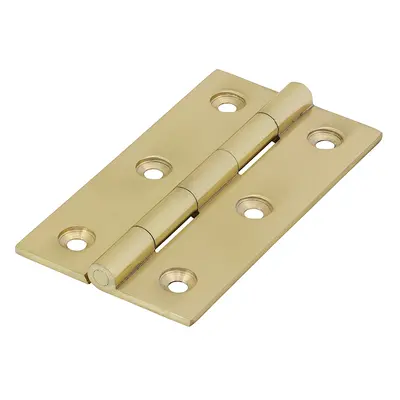 Timco 234016 Solid Drawn Hinge - Solid Brass - Polished Brass 75 X 40