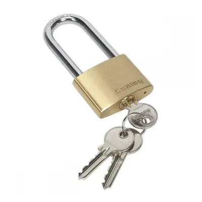 Sealey PL102L Brass Body Padlock Long Shackle 50Mm