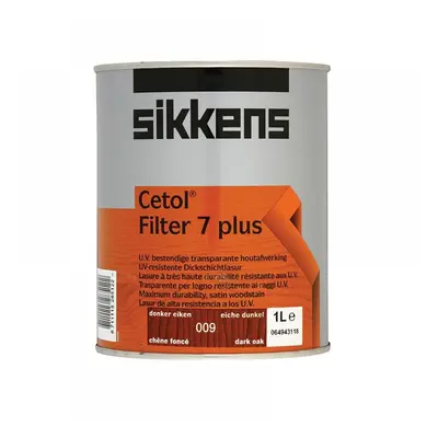 Sikkens 5085906 Cetol Filter 7 Plus Translucent Woodstain Dark Oak 1 Litre