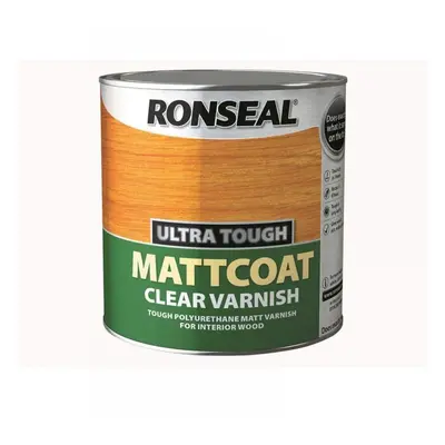 Ronseal 34763 Ultra Tough Mattcoat Internal Clear Varnish 2.5 Litre