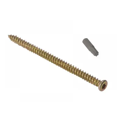 Forgefix CFS202 Concrete Frame Screw Torx® Compatible High-Low Thread Zyp 7.5 X 202Mm Box 100