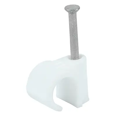 Timco 225591 Round Cable Clips - White To Fit 11.0Mm Box 100