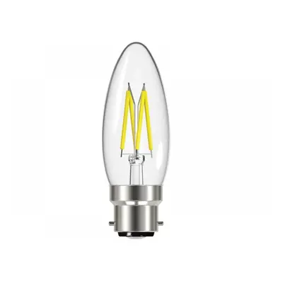 Energizer® S12868 Led Bc (B22) Candle Filament Non-Dimmable Bulb Warm White 470 Lm 4W