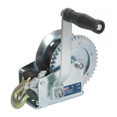 Sealey GWW1200M Geared Hand Winch 540Kg Capacity With Webbing Strap