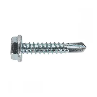 Sealey SDHX4825 Self-Drilling Screw 4.8 X 25Mm Hex Head Zinc Pack Of 100