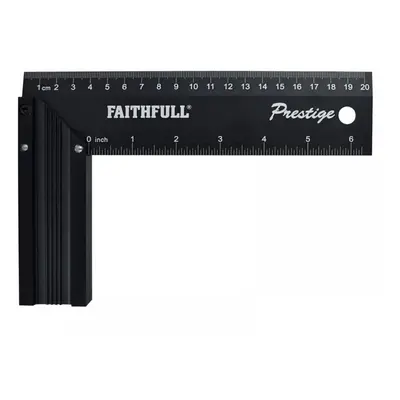 Faithfull 718L20 Prestige Try Square Black Aluminium 200Mm (8In)