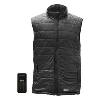 Sealey HG01KIT 5V Heated Puffy Gilet - 44in To 52in Chest With Power Bank 10Ah