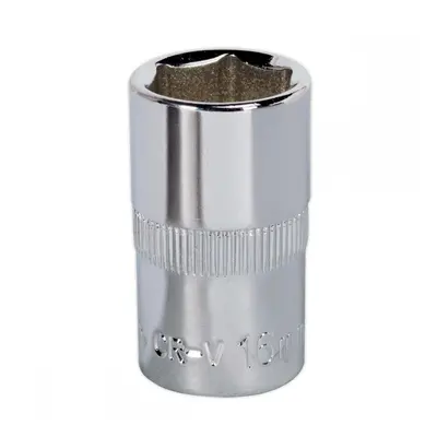 Sealey SP1216 Walldrive® Socket 16Mm 1/2inSq Drive Fully Polished