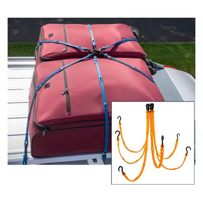 The Perfect Bungee Fw36-6Ng Adjustable 6-Strap Flex-Web Bungee In Orange (Up To 3.65M X 3.65M)