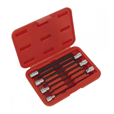 Sealey AK62257 Ball-End Hex Socket Bit Set 7Pc 3/8inSq Drive 150Mm Metric