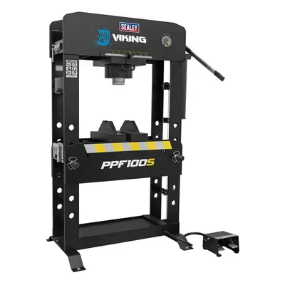 Sealey PPF100S Viking Air/Hydraulic Press 100 Tonne Floor Type With Sliding Ram And Foot Pedal