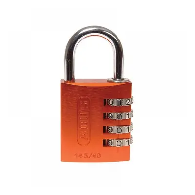 Abus Mechanical 49527 145/40 40Mm Aluminium Combination Padlock Orange 49527