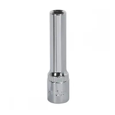 Sealey SP14055D Walldrive® Socket 5.5Mm 1/4inSq Drive Deep Fully Polished