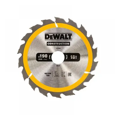 Dewalt DT1943-QZ Portable Construction Circular Saw Blade 190 X 30Mm X 18T