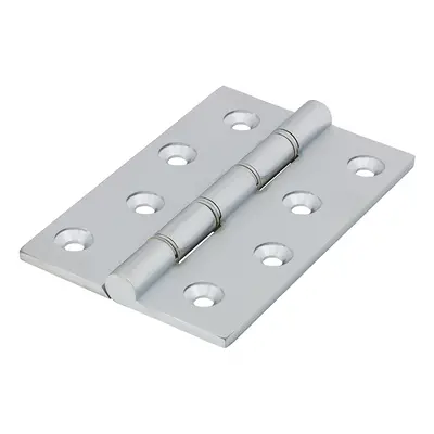 Timco 234951 Double Stainless Steel Washered Hinges - Solid Brass - Satin Chrome 102 X 67