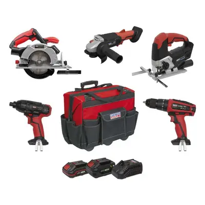 Sealey CP20VCOMBO13 5 X 20V Sv20 Series Cordless 5 Tool Combo Kit - 2 Batteries