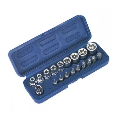 Sealey AK6191 Trx-Star* Socket & Bit Set 19Pc 3/8inSq Drive