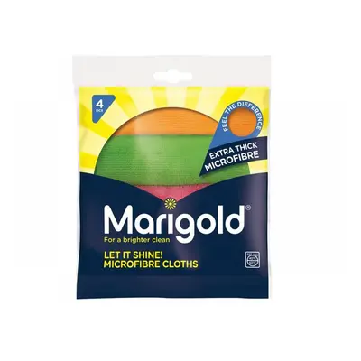 Marigold 150442 Let It Shine! Microfibre Cloths X 4