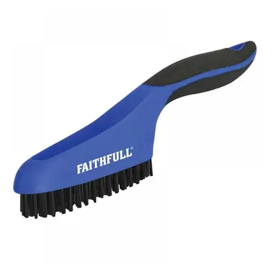 Faithfull 1661 Scratch Brush Soft Grip 4 X 16 Row Plastic