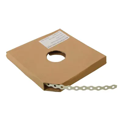 Fandf PCBW12 Contractors Fixing Band - Pre-Galvanised - White 12Mm X 0.8 X 10M (Bag Of 1)