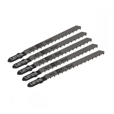 Sealey SJBT101B Jigsaw Blade Hard Wood 100Mm 10Tpi - Pack Of 5