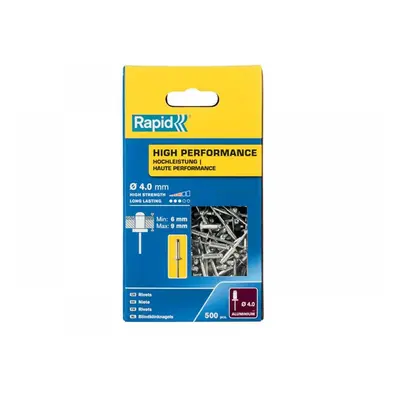 Rapid 5001434 High Performance Rivets 4 X 12Mm (Box 500)