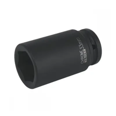 Sealey IS3433D Impact Socket 33Mm Deep 3/4inSq Drive