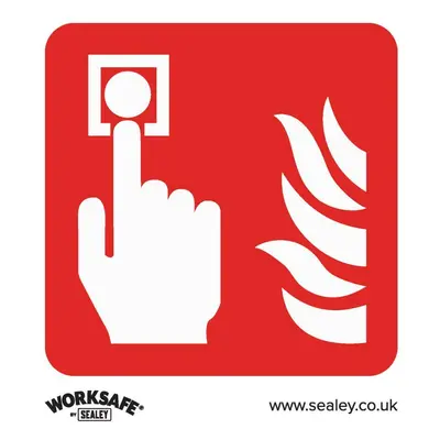 Sealey SS31P1 Safe Conditions Safety Sign - Fire Alarm Symbol - Rigid Plastic