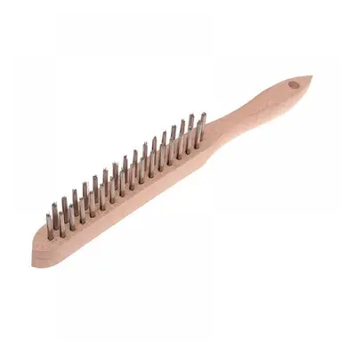 Faithfull 680/S2 Heavy-Duty Stainless Steel Scratch Brush - 2 Row